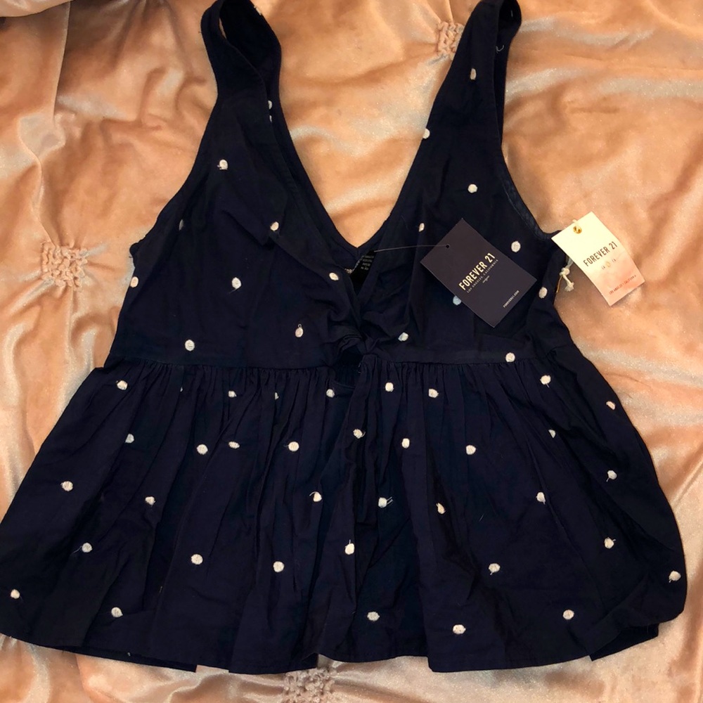 Polka dot crop top